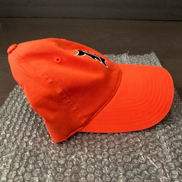 Vintage American Needle 90’s Detroit Tigers Baseball Cap Hat S/M New Rare Orange - Picture 3 of 5